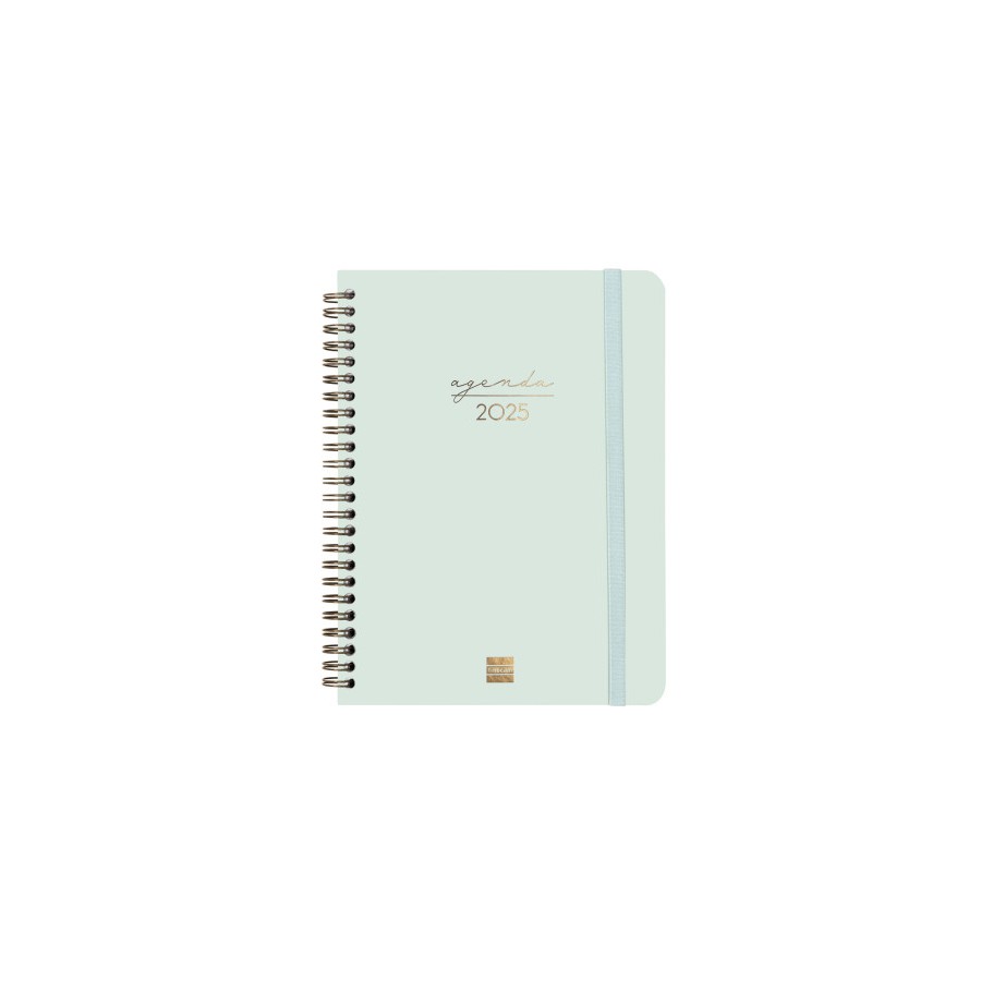 18325-AGENDA 2025 TRENDY ALMA E10 155X212MM SEMANA VISTA HORIZONTAL MENTA FINOCAM 762020325