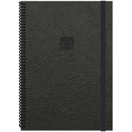 18340-AGENDA 2025 TOKIO DIA/PAGINA 17X24 NEGRO CASTELLANO INGRAF 355562