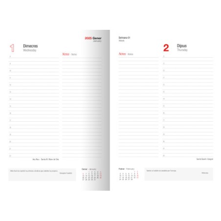 18343-AGENDA 2025 TOKIO DIA/PAGINA 17X24 NEGRO CATALAN INGRAF 355525
