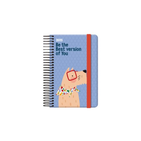 18369-AGENDA 2025 CUTE SEMANA VISTA BOLSILLO  8,5 X 13 CM MODELO DOG DOHE 12910 - 25