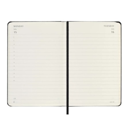 18386-AGENDA 2025 TAPA DURA 12 MESES DIARIA P (9 x 14 CM) NEGRA MOLESKINE DHB12DC2Y25
