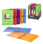 1840-CARPETA DE ANILLAS POLIPROPILENO DUNE A4+ 4/40MM GOMA AZUL CARCHIVO 12371450