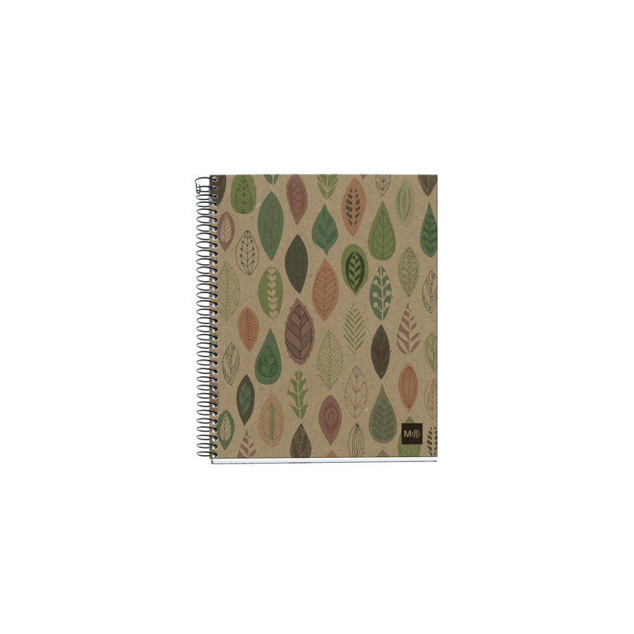 18420-CUADERNO RECICLADO A5 MICROPERFORADO 120 HOJAS 5X5MM BOTANIC MIQUELRIUS MR2872