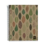 18420-CUADERNO RECICLADO A5 MICROPERFORADO 120 HOJAS 5X5MM BOTANIC MIQUELRIUS MR2872