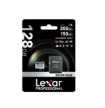 18554-LEXAR 128GB LEXAR HIGH-PERFORMANCE SILVER PLUS MICROSDXC UHS-I, UP TO 205MB/S READ 150MB/S WRITE C10 A2 V30 U3,WIT
