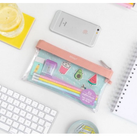 1857-KIT DE ESTUCHE TRANSPARENTE PVC "PARA APUNTES QUE MOLAN" MR.WONDERFUL WOA09499ES