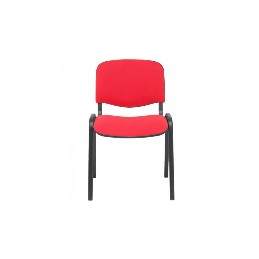 186-PACK 4 SILLAS CONFIDENTE MODELO ALCARAZ TELA ROJO PIQUERAS Y CRESPO PACK426ARAN350