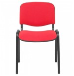 186-PACK 4 SILLAS CONFIDENTE MODELO ALCARAZ TELA ROJO PIQUERAS Y CRESPO PACK426ARAN350