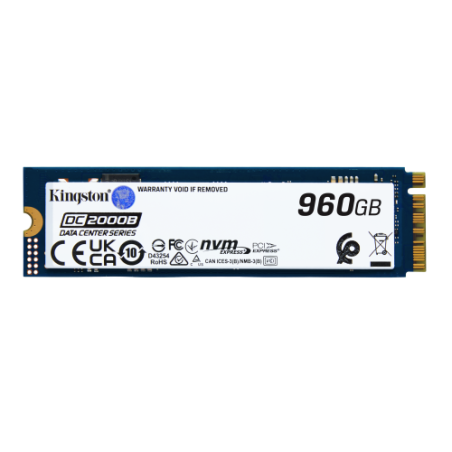 18627-Kingston Technology DC2000B M.2 960 GB PCI Express 4.0 NVMe 3D TLC