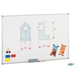 1868-PIZARRA MAGNETICA BLANCA DE ACERO LACADO 60X90 CM. MARCO ALUMINIO FAIBO 840-10