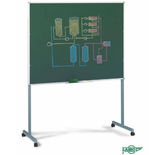 1869-JUEGO SOPORTE METALICO CON RUEDAS PARA PIZARRAS FAIBO 190X60 CM. FAIBO 18RT