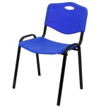 187-PACK 4 SILLAS CONFIDENTE MODELO ROBLEDO PLASTICO AZUL PIQUERAS Y CRESPO PACK426IAZ