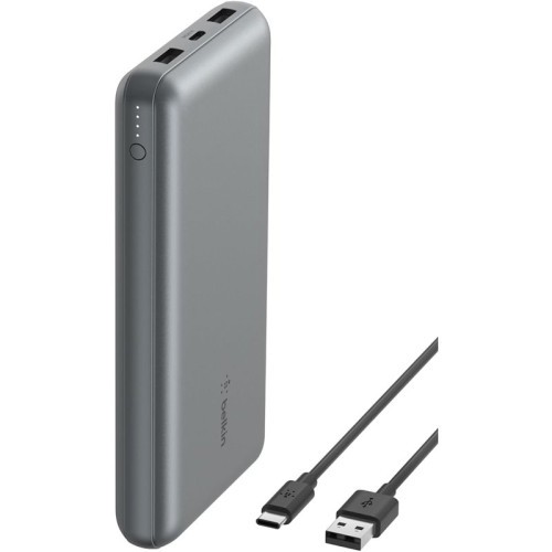 18744-BELKIN 20K POWER BANK 15W SPACE GREY