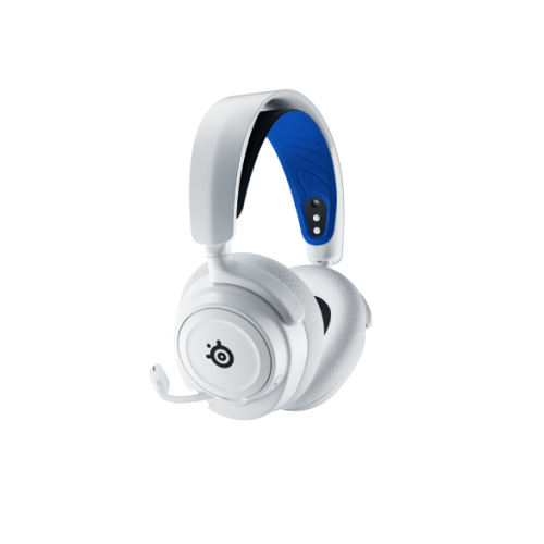 18780-Steelseries ARCTIS NOVA 7P WHITE Auriculares Inalambrico Diadema Juego Bluetooth Azul, Blanco