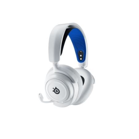18780-Steelseries ARCTIS NOVA 7P WHITE Auriculares Inalambrico Diadema Juego Bluetooth Azul, Blanco