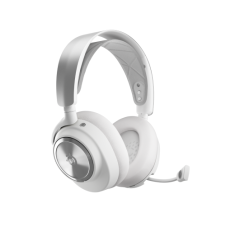18784-Steelseries Arctis Nova Pro Wireless Auriculares Inalambrico y alambrico Diadema Juego Bluetooth Plata, Blanco