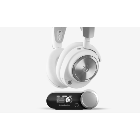 18785-Steelseries Arctis Nova Pro Wireless Auriculares Inalambrico y alambrico Diadema Juego Bluetooth Plata, Blanco