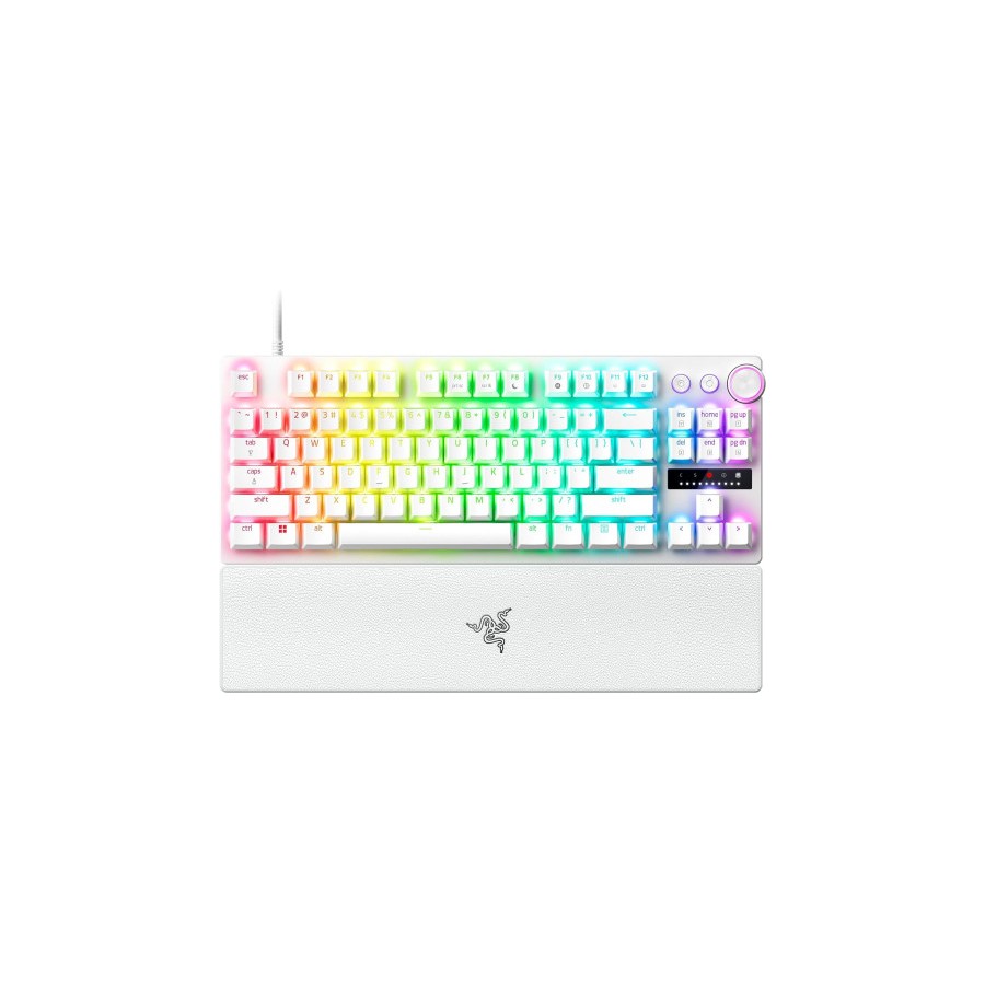 18788-TECLADO RAZER HUNTSMAN V3 PRO (USA) TENKEYLESS BLANCO (RZ03-04981700-R3M1)