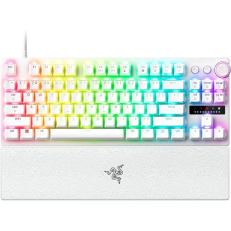 18788-TECLADO RAZER HUNTSMAN V3 PRO (USA) TENKEYLESS BLANCO (RZ03-04981700-R3M1)