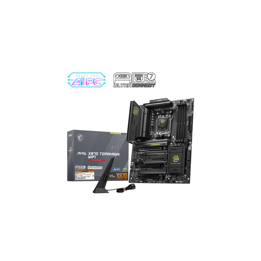 18853-PLACA MSI MAG X870 TOMAHAWK WIFI,AMD,AM5,X870,4DDR5,LAN5G+WIFI7+BT5.4,ATX