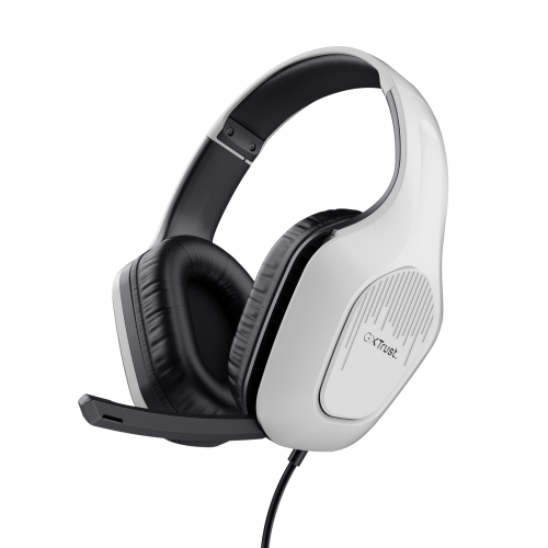 18985-Trust GXT 415W Zirox Auriculares Alambrico Diadema Juego Blanco
