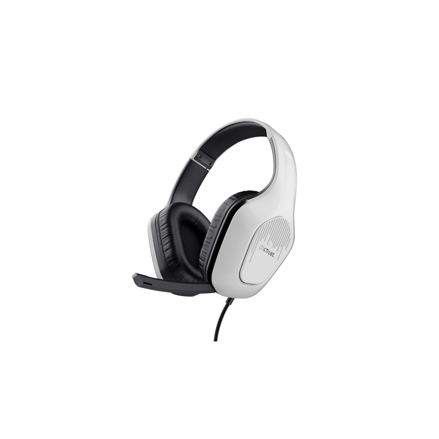 18985-Trust GXT 415W Zirox Auriculares Alambrico Diadema Juego Blanco