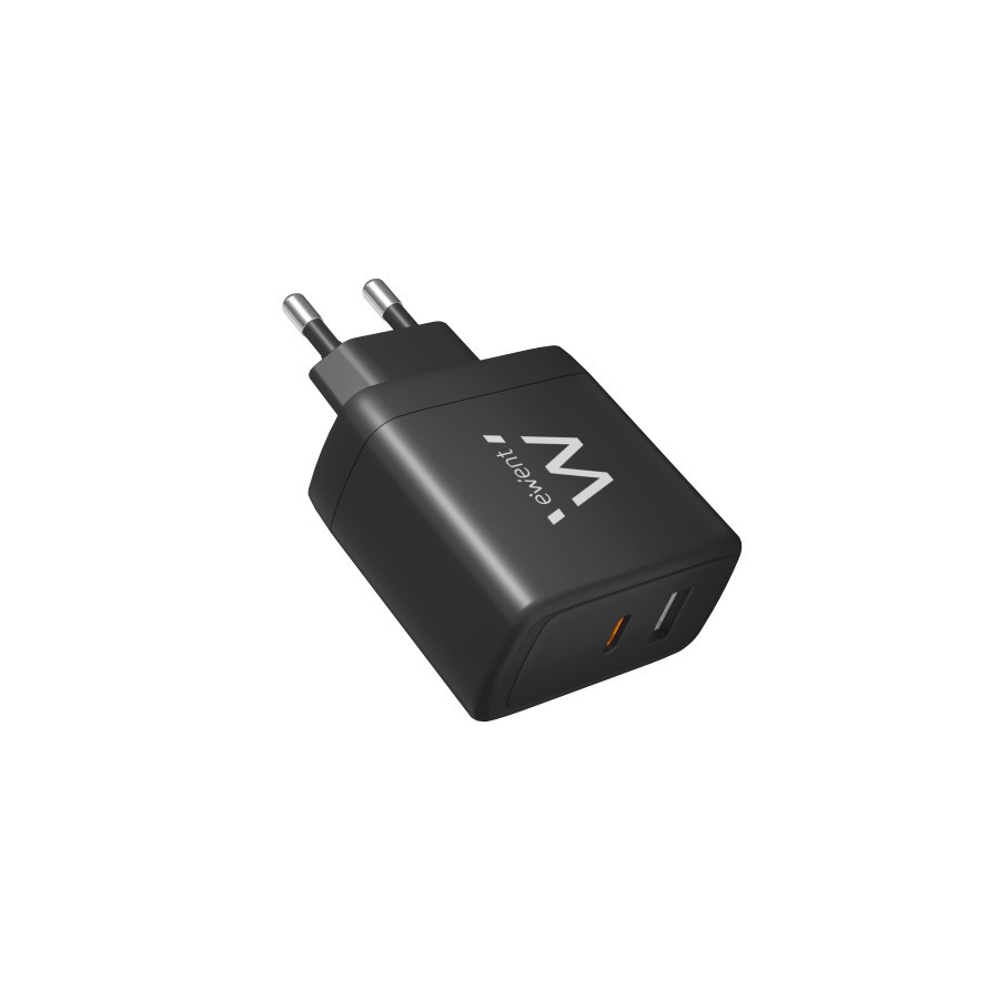 19017-Ewent EW1330 cargador de dispositivo movil Universal Negro Corriente alterna Carga rapida Interior