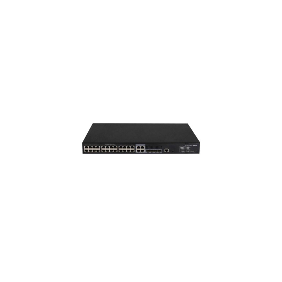19040-H3C S5130S-28S-PWR-EI L2 Ethernet Switch with 24*10/100/1000BASE-T PoE+ Ports(AC 185W) and 4*1G/10G BASE-X SFP Plu
