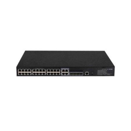 19040-H3C S5130S-28S-PWR-EI L2 Ethernet Switch with 24*10/100/1000BASE-T PoE+ Ports(AC 185W) and 4*1G/10G BASE-X SFP Plu
