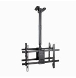 19050-TooQ Soporte de Techo para 2 Pantallas 43"-86", Negro