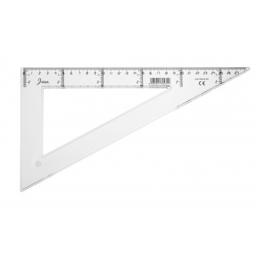 1907-CARTABON TRANSPARENTE EN PLASTICO INYECTADO GRADUADO Y BISELADO 30 CM. FAIBO 41330