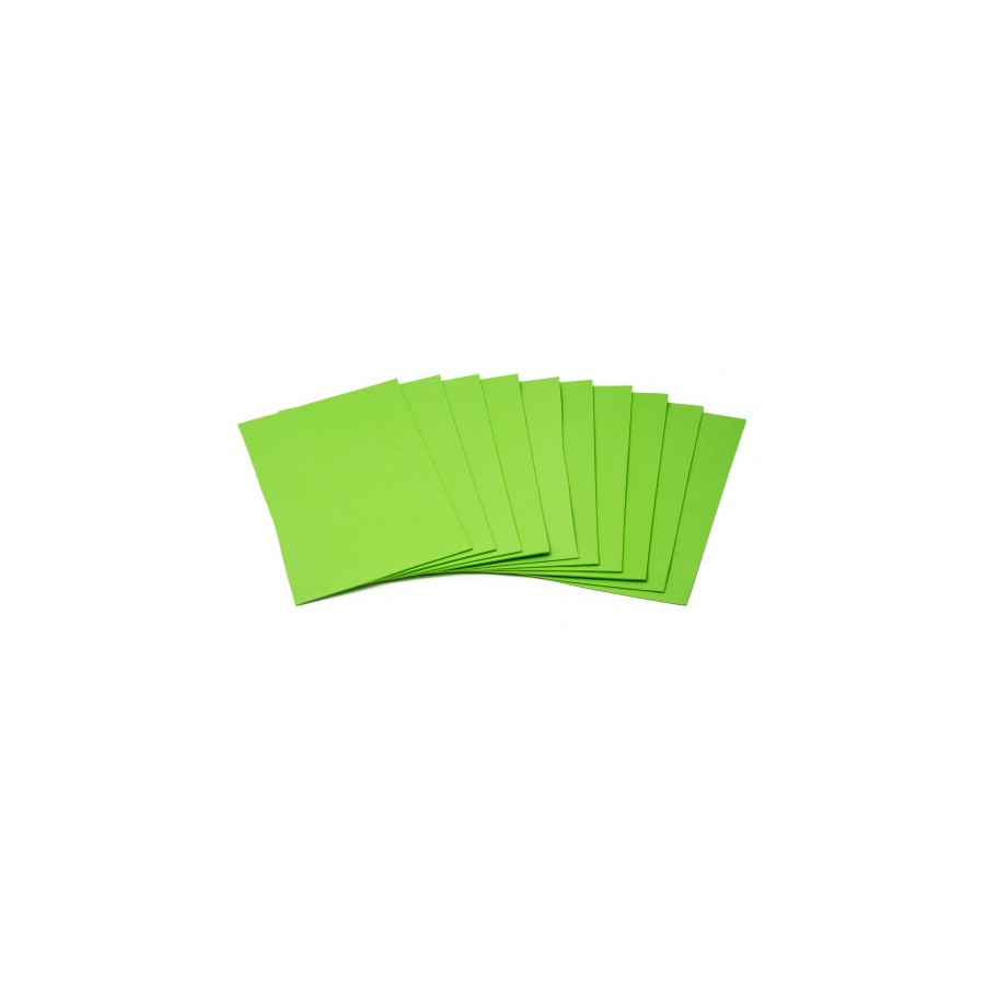 1914-BOLSA DE 10 LAMINAS GOMA EVA 40X60 CM. EN COLOR VERDE FAIBO 1655-10-34