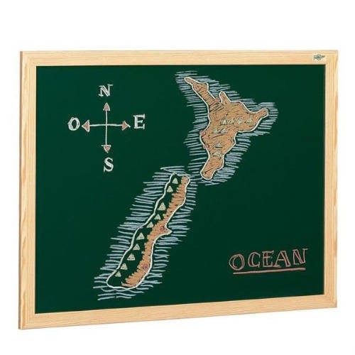 1924-PIZARRA SUPERFICIE VERDE LACADA PARA TIZA MARCO MELAMINA 65X94 CM. FAIBO 403-1IND