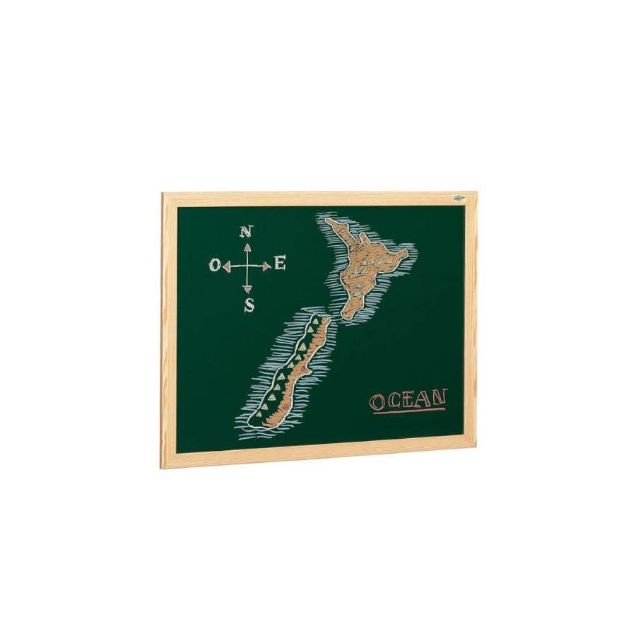 1924-PIZARRA SUPERFICIE VERDE LACADA PARA TIZA MARCO MELAMINA 65X94 CM. FAIBO 403-1IND