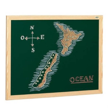 1924-PIZARRA SUPERFICIE VERDE LACADA PARA TIZA MARCO MELAMINA 65X94 CM. FAIBO 403-1IND