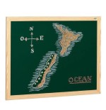 1924-PIZARRA SUPERFICIE VERDE LACADA PARA TIZA MARCO MELAMINA 65X94 CM. FAIBO 403-1IND