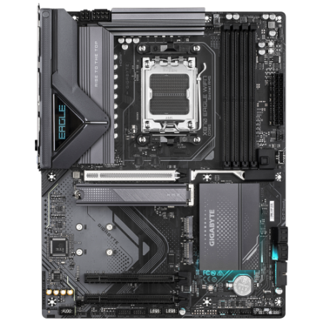 19248-GIGABYTE Placa Base X870 EAGLE WIFI7 - Compatible con CPUs AMD Ryzen 9000, VRM de 14+2+2 fases, hasta 8000MHz DDR5