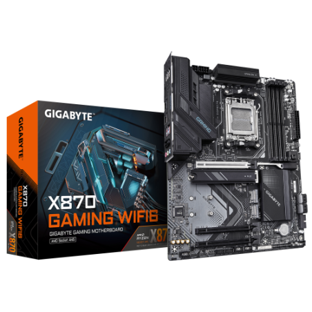 19249-GIGABYTE X870 GAMING WIFI6 Placa Base - Compatible con CPUs AMD Ryzen 9000, VRM de 8+2+2 fases, hasta 8000MHz DDR5