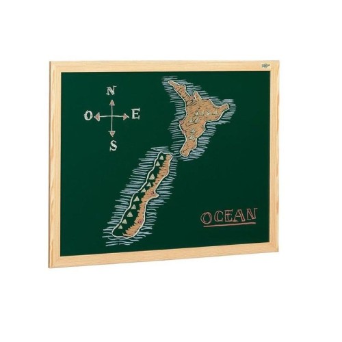 1925-PIZARRA SUPERFICIE VERDE LACADA PARA TIZA MARCO MELAMINA 80X120 CM. FAIBO 403-2IND