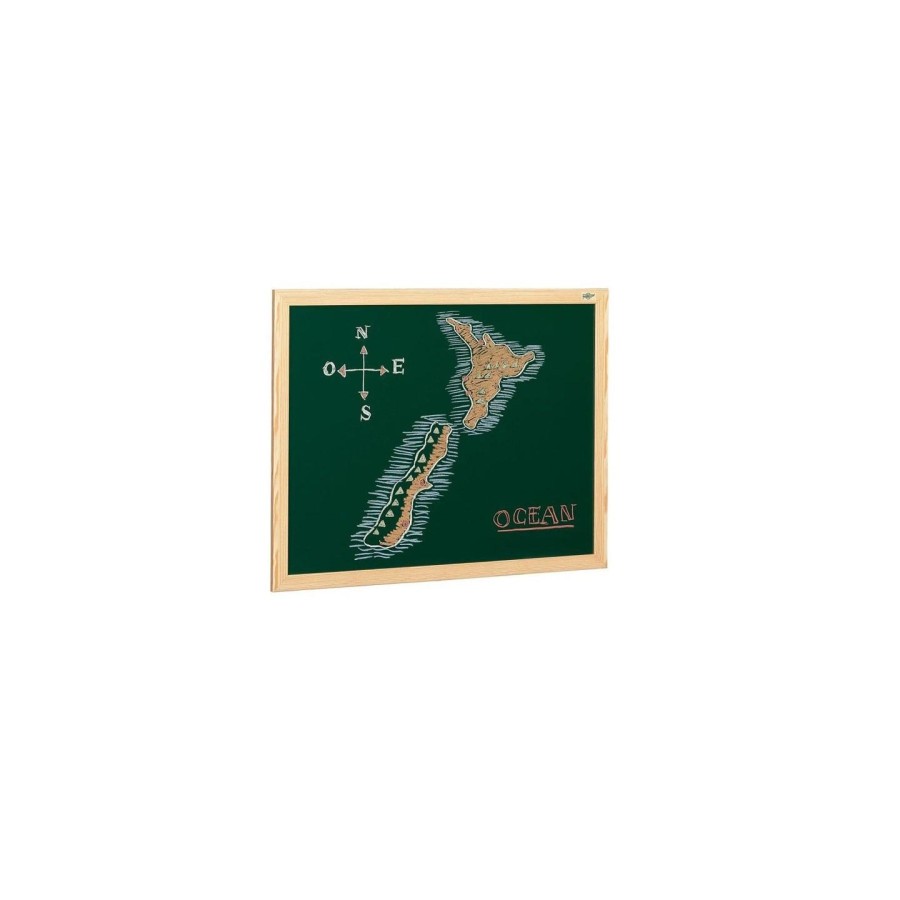 1925-PIZARRA SUPERFICIE VERDE LACADA PARA TIZA MARCO MELAMINA 80X120 CM. FAIBO 403-2IND