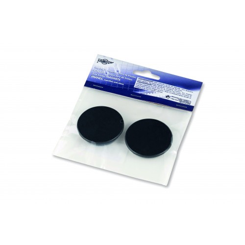 1936-BLISTER DE 2 IMANES REDONDOS 40MM. EN COLOR NEGRO FAIBO 60-40-02