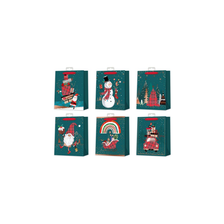 19378-BOLSA NAVIDAD FOIL BONCE BISMARK 332867