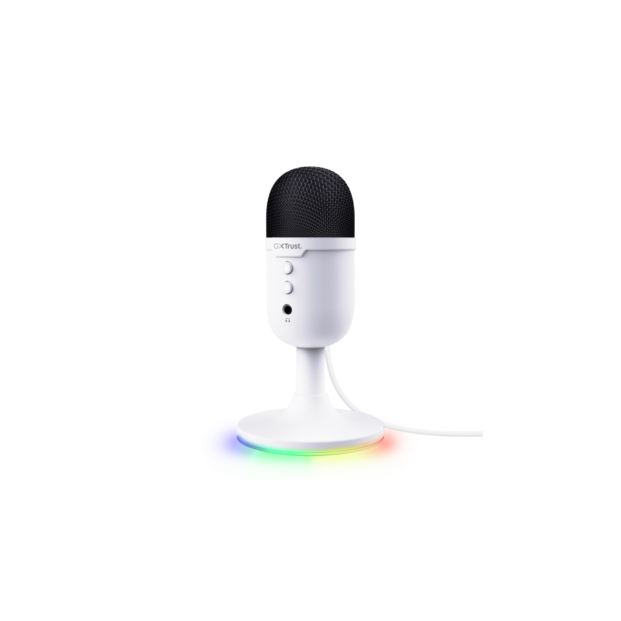 19431-Trust GXT 234P Yunix Blanco Microfono de superficie para mesa
