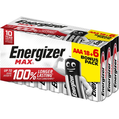 1948-CAJA 18+6 PILAS ALKALINAS POWER TIPO LR03 (AAA) ENERGIZER E303513201