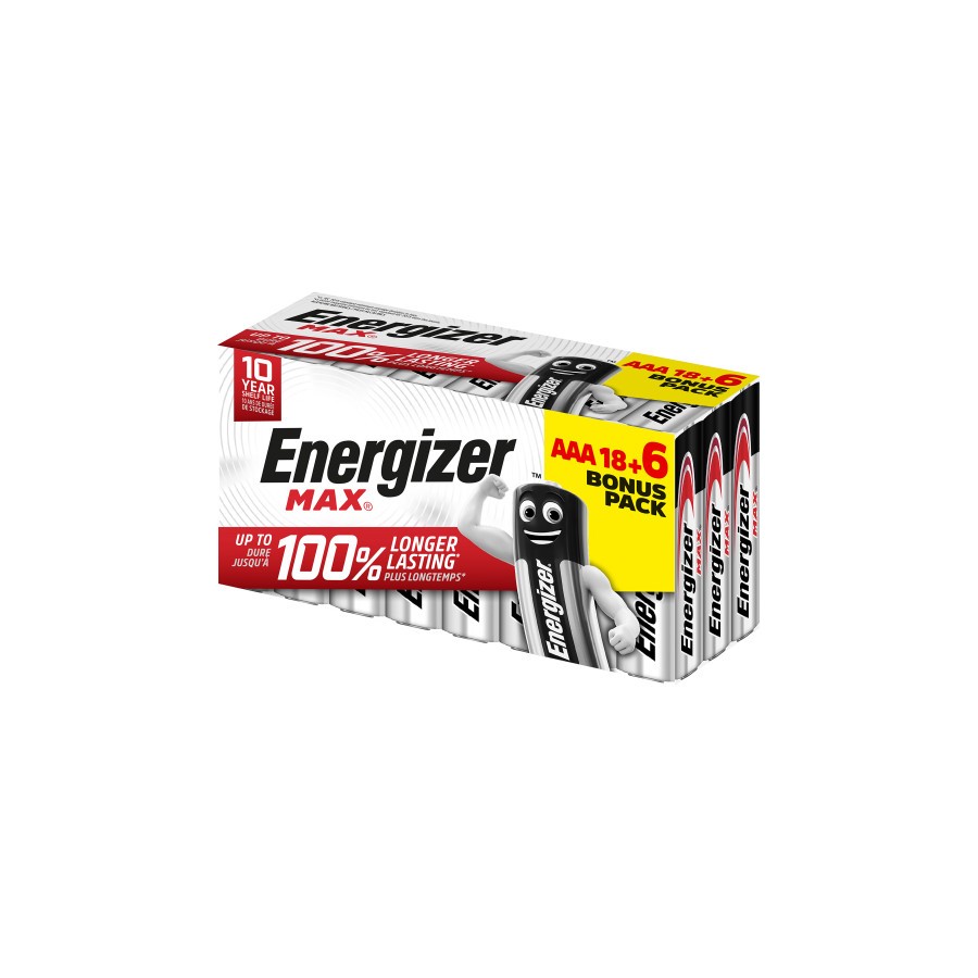 1948-CAJA 18+6 PILAS ALKALINAS POWER TIPO LR03 (AAA) ENERGIZER E303513201