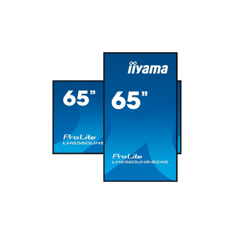 19505-MONITOR IIYAMA 65" 3840X2160, UHD, 500CD/M2, LANDSCAPE PORTRAIT, MM 2X 10W, 3X HDMI, USB 2.0 X2, WIFI, LAN, MEDIA