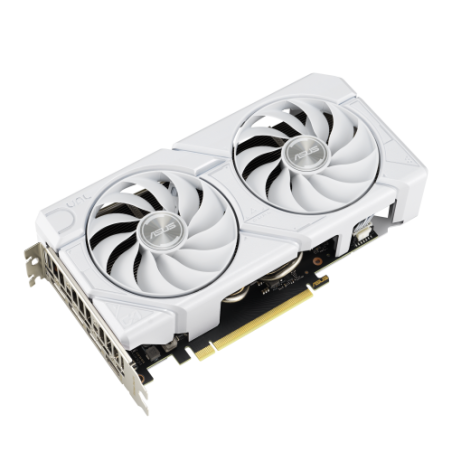 19518-ASUS Dual -RTX4060-O8G-EVO-WHITE NVIDIA GeForce RTX 4060 8 GB GDDR6