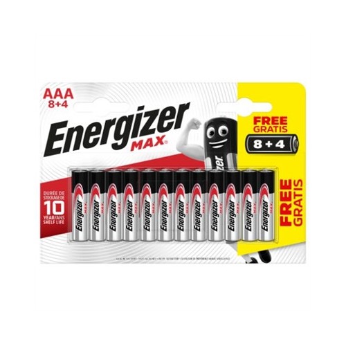 1959-BLISTER 8 + 4 PILAS MAX TIPO LR03 (AAA) ENERGIZER E301531207