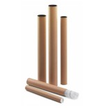 19632-TUBO CARTON PORTAPLANOS CON TAPAS 1100 X 80 MM FAIBO 950-6