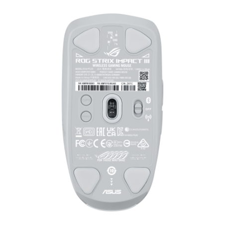 19702-ASUS ROG Strix Impact III Wireless raton Juego Ambidextro RF Wireless + Bluetooth Optico 36000 DPI